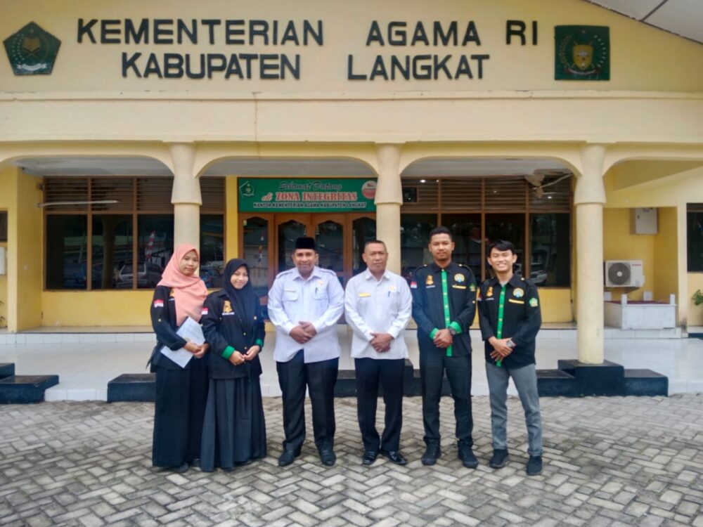 You are currently viewing Kakan Kemenag Langkat Terima Audiensi Pengurus Himala UIN Raniry Banda Aceh