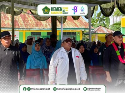 Kakan Kemenag Langkat Sambut Kehadiran Kakanwil Provsu di Peresmian Lapangan Serbaguna MAN 3 Langkat