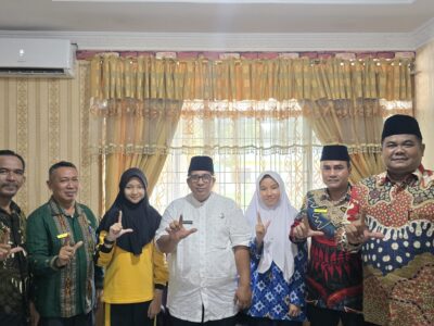 Kakan Kemenag Langkat Beri Semangat Kontingen MTsN 1 Langkat menuju MYRES Tingkat Nasional